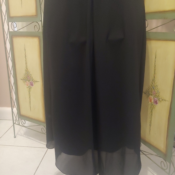 Be Smart VINTAGE Formal Black Hi-Low Dress - Picture 5 of 7